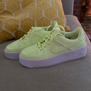 yellow nike air force 1